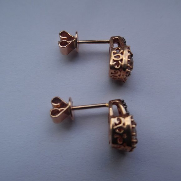 Le Vian Chocolatier Diamond Halo Stud Earrings - Picture 5 of 10